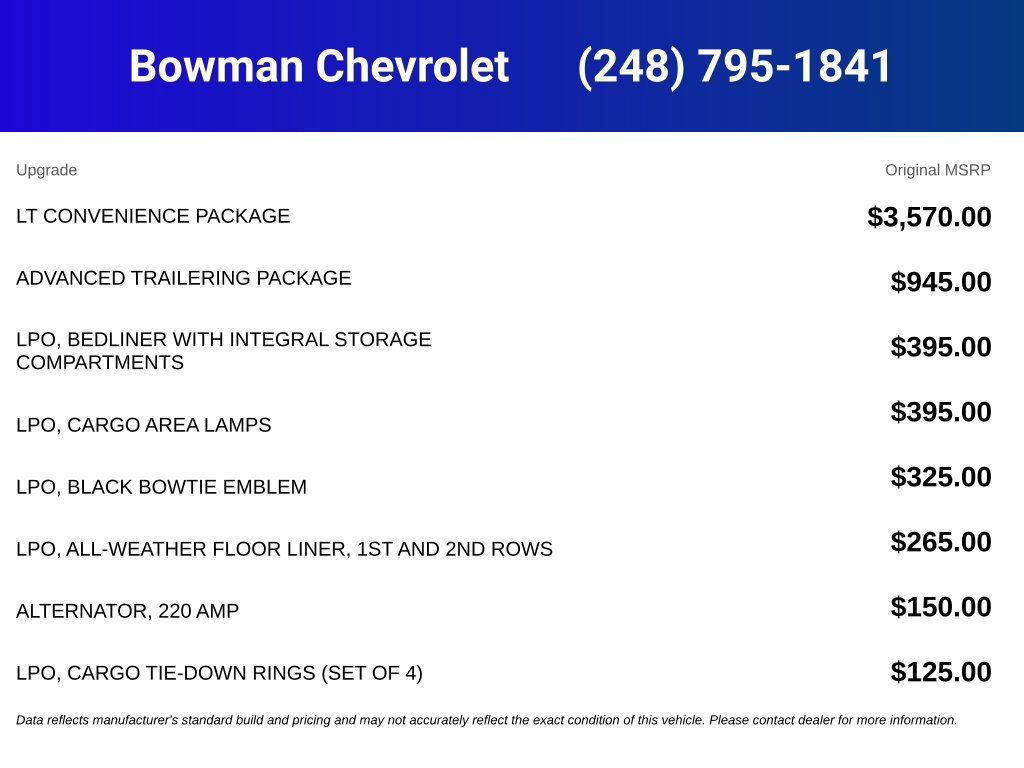 New 2026 Chevrolet Colorado LT w/ LT Convenience Package AWD/4WD image 5