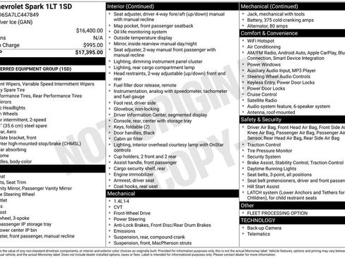 Used 2020 Chevrolet Spark LT image 12