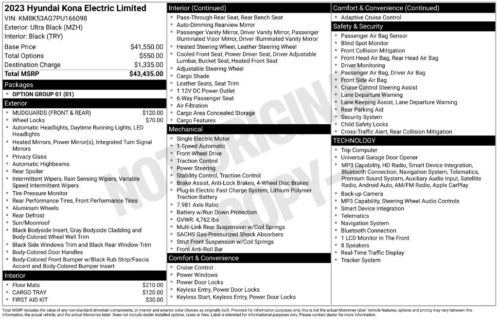 Certified 2023 Hyundai Kona Limited FWD image 5