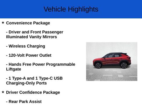 New 2026 Chevrolet TrailBlazer RS w/ Convenience Package FWD image 3