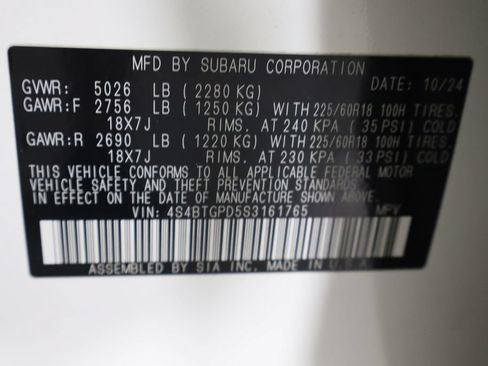 Used 2025 Subaru Outback Touring XT AWD/4WD image 38