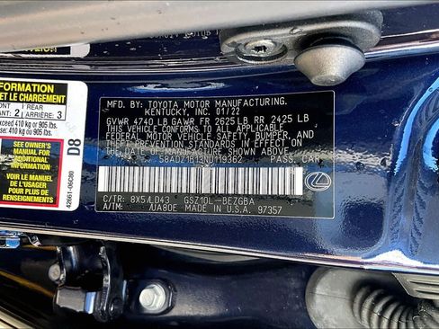 Used 2022 Lexus ES 350 w/ Premium Package image 16