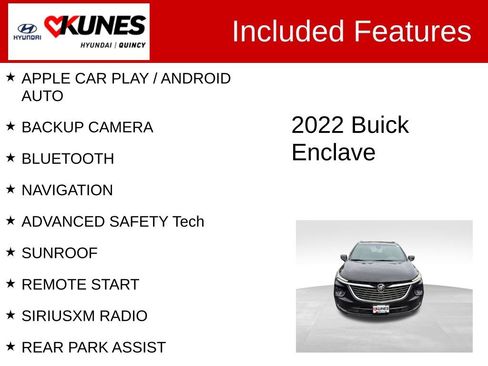 Used 2022 Buick Enclave Premium w/ Experience Buick Package AWD/4WD image 2