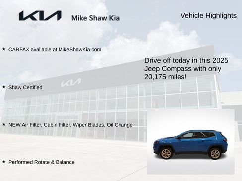 Used 2025 Jeep Compass Latitude AWD/4WD image 8