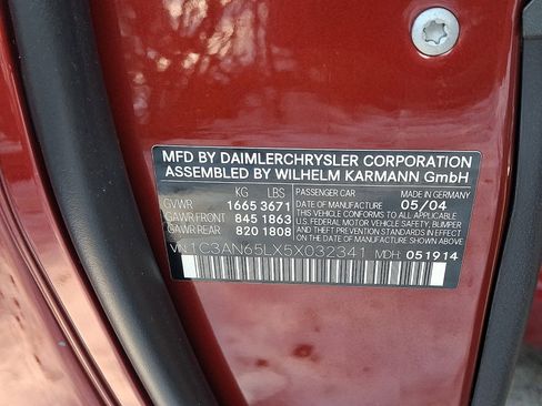 Used 2005 Chrysler Crossfire Limited image 28