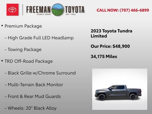 Used 2023 Toyota Tundra Limited w/ TRD Off-Road Package AWD/4WD image 5