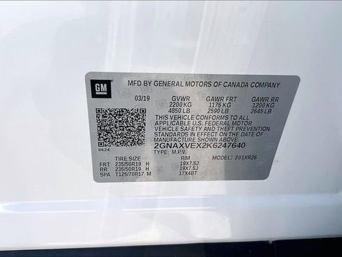 Used 2019 Chevrolet Equinox LT AWD/4WD image 33