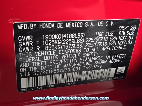 Certified 2027 Honda HR-V Sport image 13