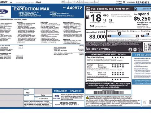 Used 2024 Ford Expedition Max Limited image 68