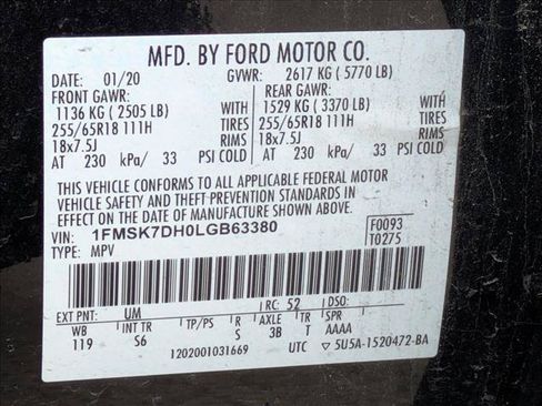 Used 2020 Ford Explorer XLT w/ Equipment Group 202A RWD image 19