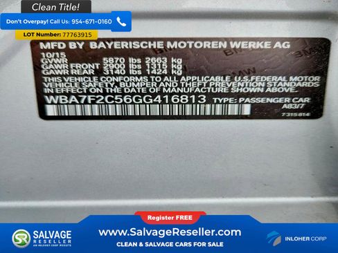 Used 2016 BMW 750i xDrive image 17