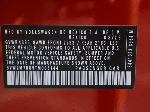 Certified 2026 Volkswagen Jetta GLI Autobahn w/ GLI Black Package image 26