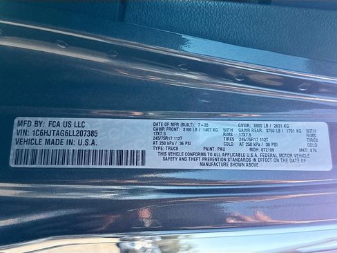 Used 2020 Jeep Gladiator Sport w/ Quick Order Package 24S image 42