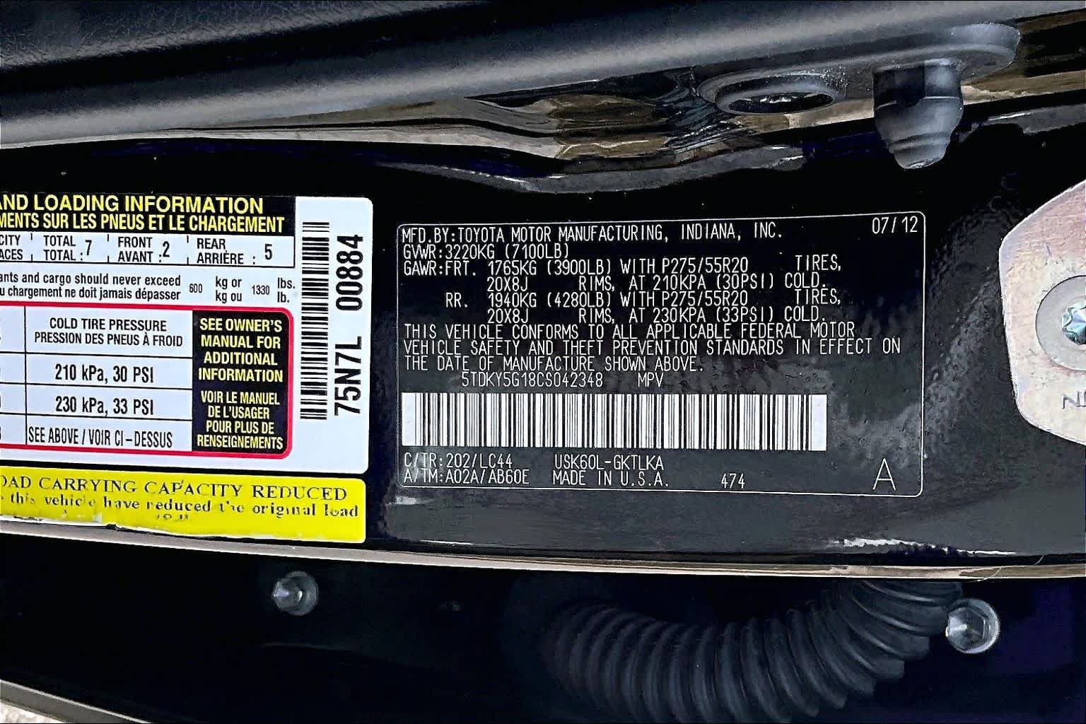 Used 2012 Toyota Sequoia Limited RWD image 33