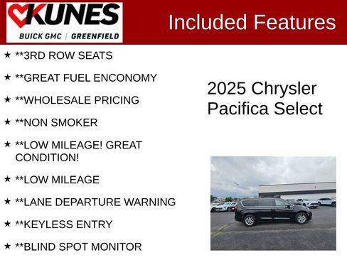 Used 2025 Chrysler Pacifica Select FWD image 3