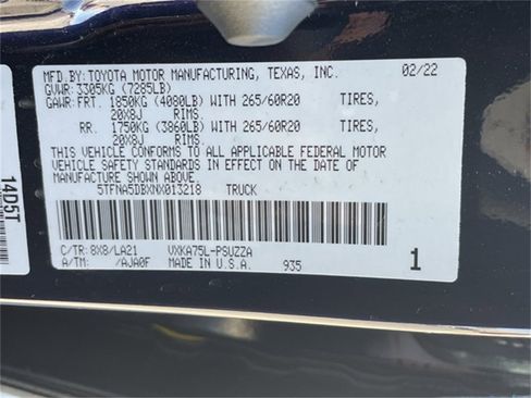 Used 2022 Toyota Tundra Platinum image 35