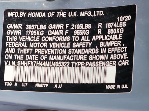 Used 2021 Honda Civic Sport image 27