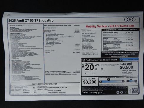 Used 2025 Audi Q7 3.0T Premium Plus w/ Premium Plus Package image 10