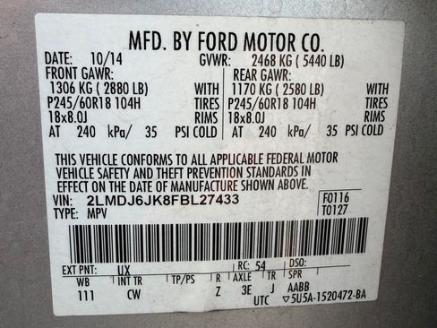 Used 2015 Lincoln MKX FWD w/ Equipment Group 102A image 23