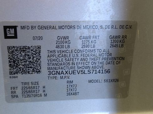 Used 2020 Chevrolet Equinox LT w/ LPO, Floor Liner Package image 33