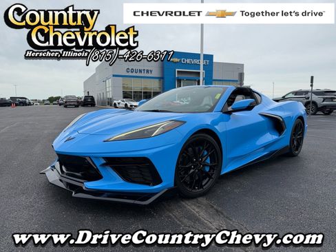 Used 2023 Chevrolet Corvette Stingray Preferred Cpe w/ Z51 Performance Package RWD image 1