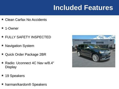 Used 2018 Jeep Grand Cherokee Summit AWD/4WD image 5