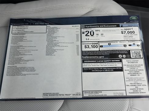 New 2026 Land Rover Defender 110 S image 35