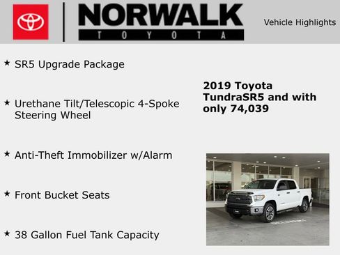 Used 2019 Toyota Tundra SR5 w/ SR5 Upgrade Package image 10