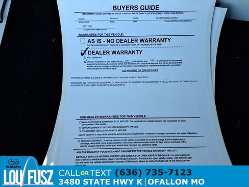 Certified 2025 Subaru Outback Limited XT image 35