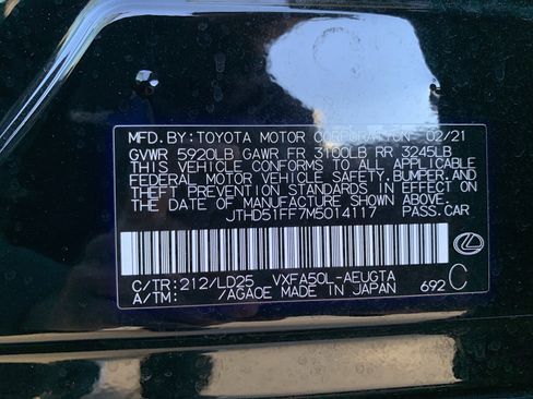 Certified 2021 Lexus LS 500 w/ Accessory Package (Z1) image 36