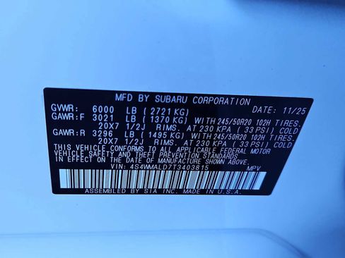 New 2026 Subaru Ascent Bronze Edition image 36