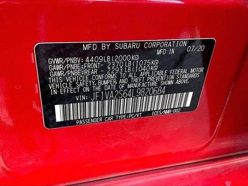 Used 2020 Subaru WRX STI w/ Popular Package #3 (IZT) image 43