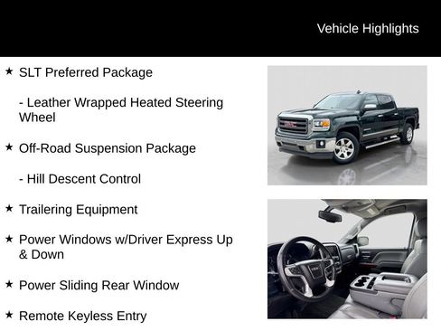Used 2015 GMC Sierra 1500 SLT w/ SLT Preferred Package AWD/4WD image 31