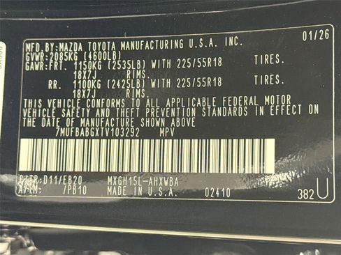 Certified 2026 Toyota Corolla Cross AWD Hybrid w/ Convenience Package image 61