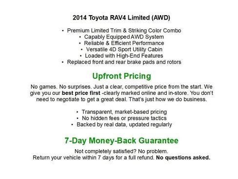 Used 2014 Toyota RAV4 Limited w/ Technology Package AWD/4WD image 25
