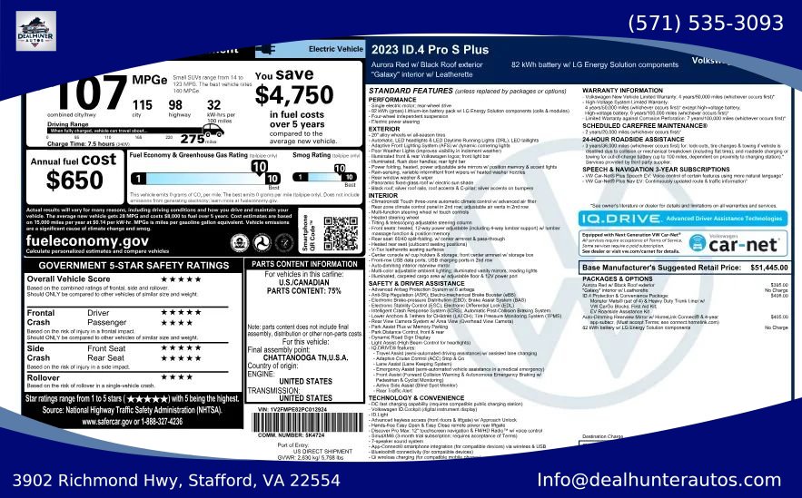 Used 2023 Volkswagen ID.4 Pro S Plus RWD image 2