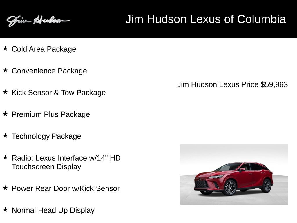 Certified 2024 Lexus RX 350 Premium Plus w/ Convenience Package AWD/4WD image 3