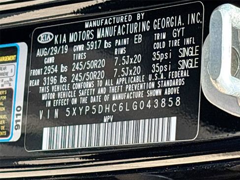 Used 2020 Kia Telluride SX w/ SX Prestige Package AWD/4WD image 35