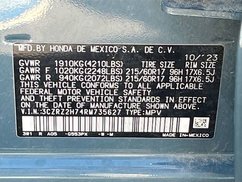 Used 2024 Honda HR-V EX-L image 31