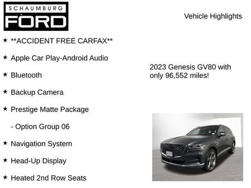 Used 2023 Genesis GV80 3.5T w/ Prestige Matte Package AWD/4WD image 7