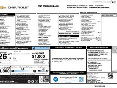 New 2027 Chevrolet Equinox RS w/ Safety and Technology Package