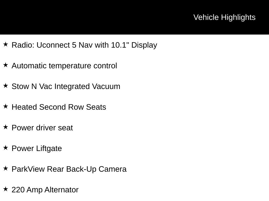 Used 2025 Chrysler Pacifica Select w/ Uconnect Theater Family Group FWD image 11