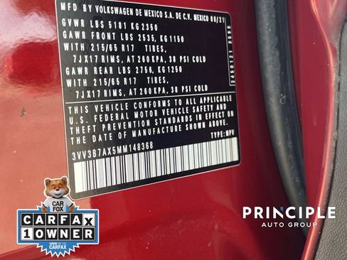 Certified 2021 Volkswagen Tiguan SE image 36