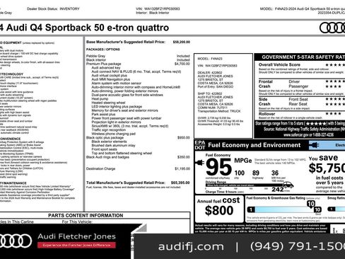 Used 2024 Audi Q4 e-tron Premium Plus image 3