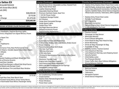 Certified 2024 Kia Seltos EX AWD/4WD image 14