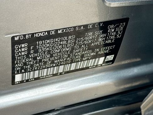 Certified 2024 Honda HR-V LX image 34