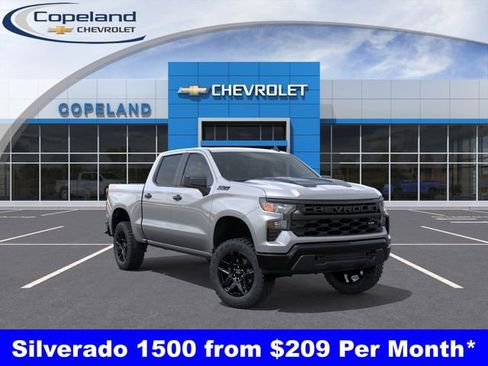 New 2026 Chevrolet Silverado 1500 Custom Trail Boss w/ Dark Appearance Package image 1