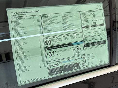 New 2026 BMW 330i Sedan w/ Premium Package image 29