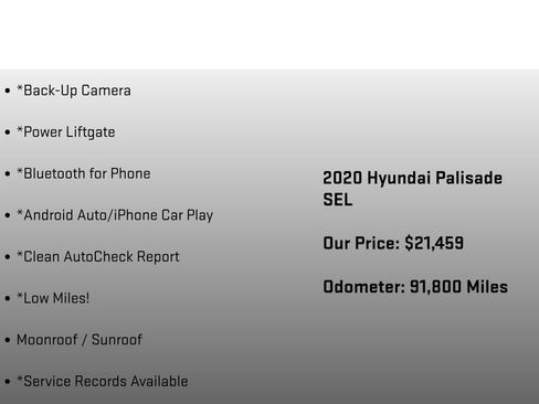 Used 2020 Hyundai Palisade SEL w/ Convenience Package FWD image 18