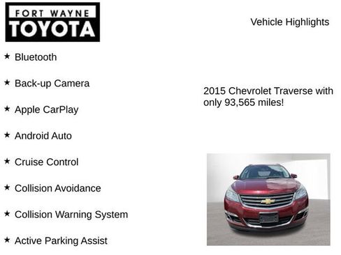 Used 2015 Chevrolet Traverse LT w/ Style and Technology Package FWD image 8